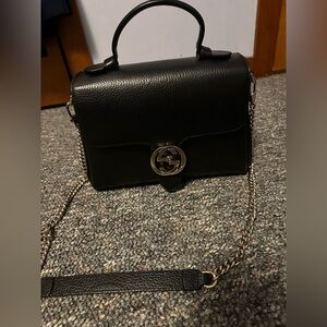 Gucci Interlocking G Top Handle/Crossbody Bag